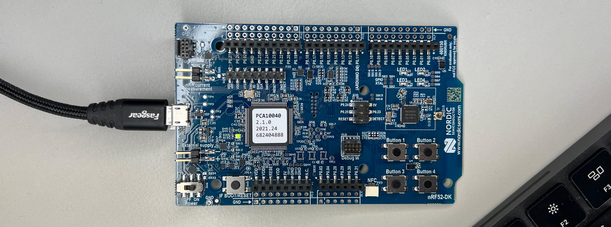 Photo of an nRF52 DK